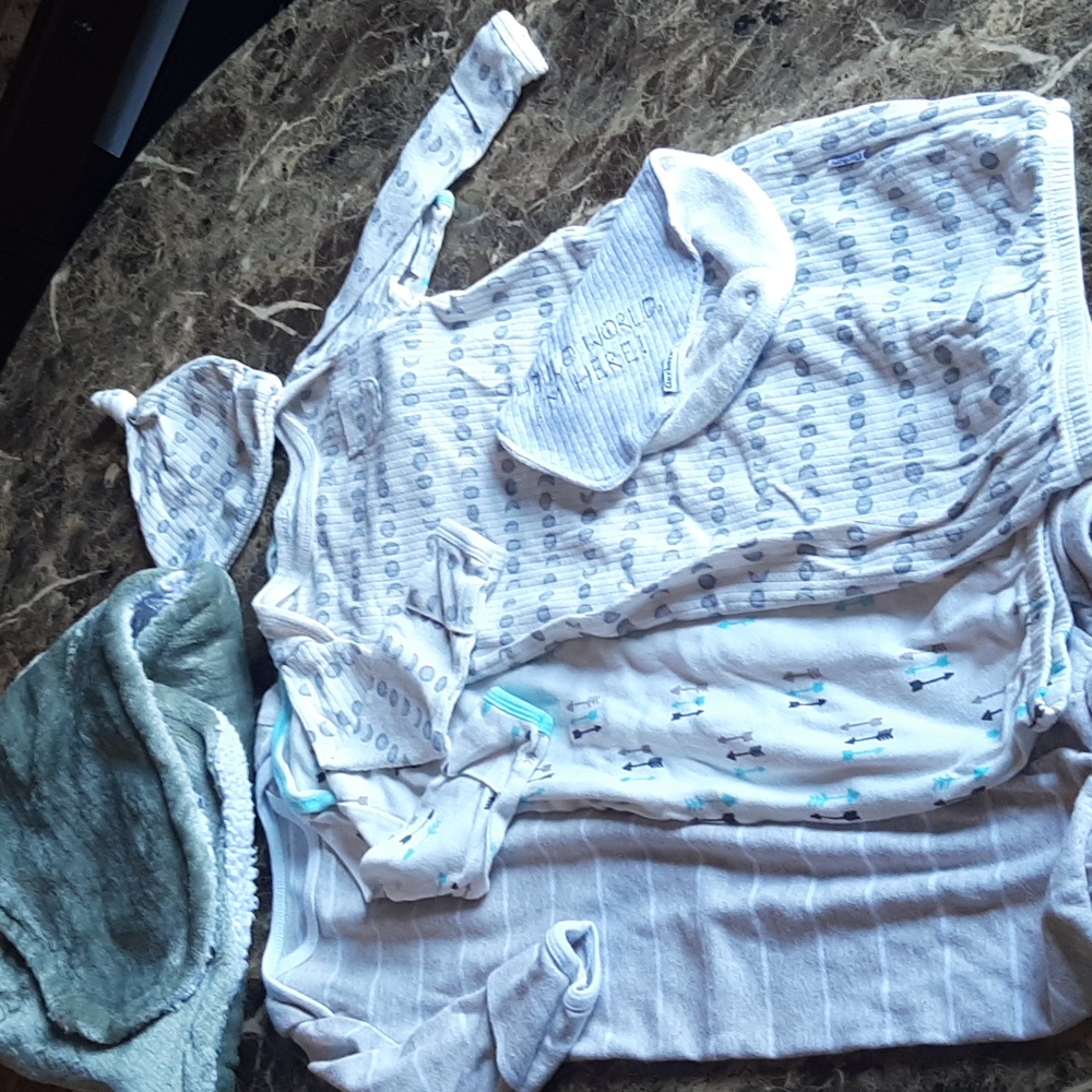 Baby Cozy Sleep Bundle With Gowns And Swaddle